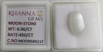 Load image into Gallery viewer, 6.00/CT Moon Stone with Govt. Lab Certificate