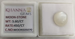 Load image into Gallery viewer, 5.60/CT Moon Stone with Govt. Lab Certificate
