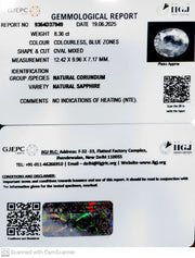 8.36/CT Natural Yellow Sapphire With Govt Lab Certificate (23310)