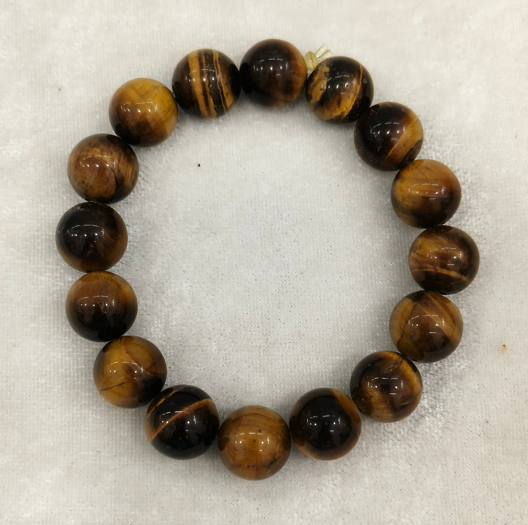 ROUND TIGER EYE BRACELET