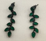 Load image into Gallery viewer, 7.50/GM ONYX RAJWARA SILVER EAR RINGS  (525)
