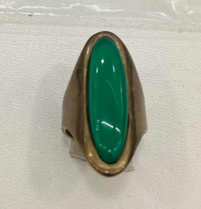 9.30/GM ONYX RAJWARA SILVER RING  (525)