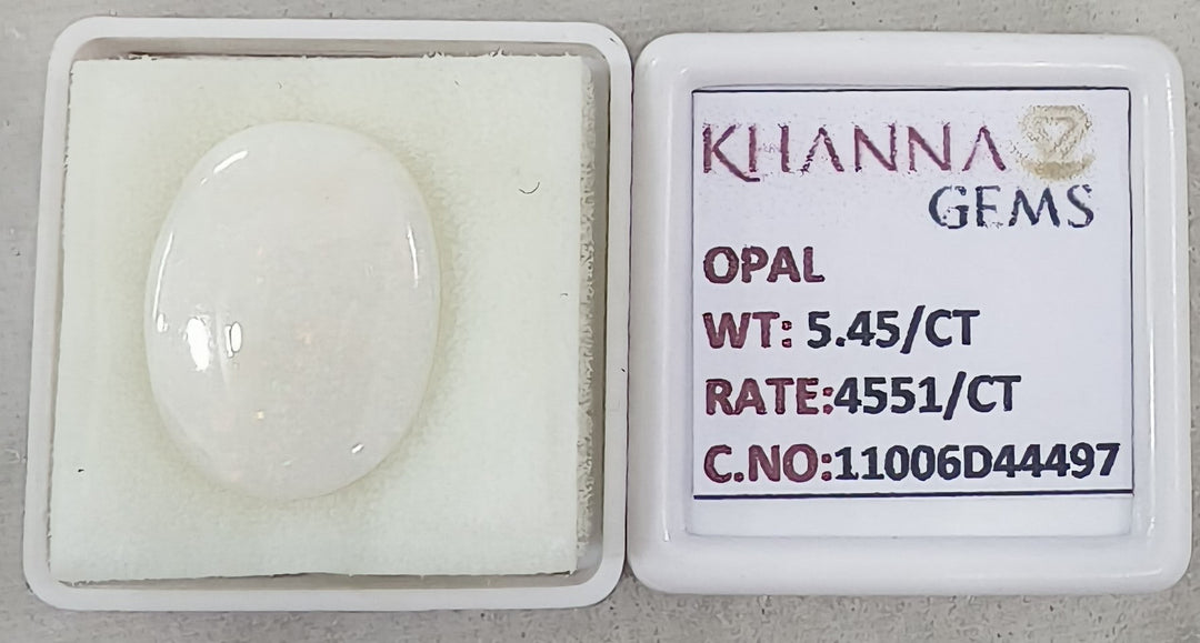 5.44/CT Natural Opal with Govt. Lab Certificate-11006D44497