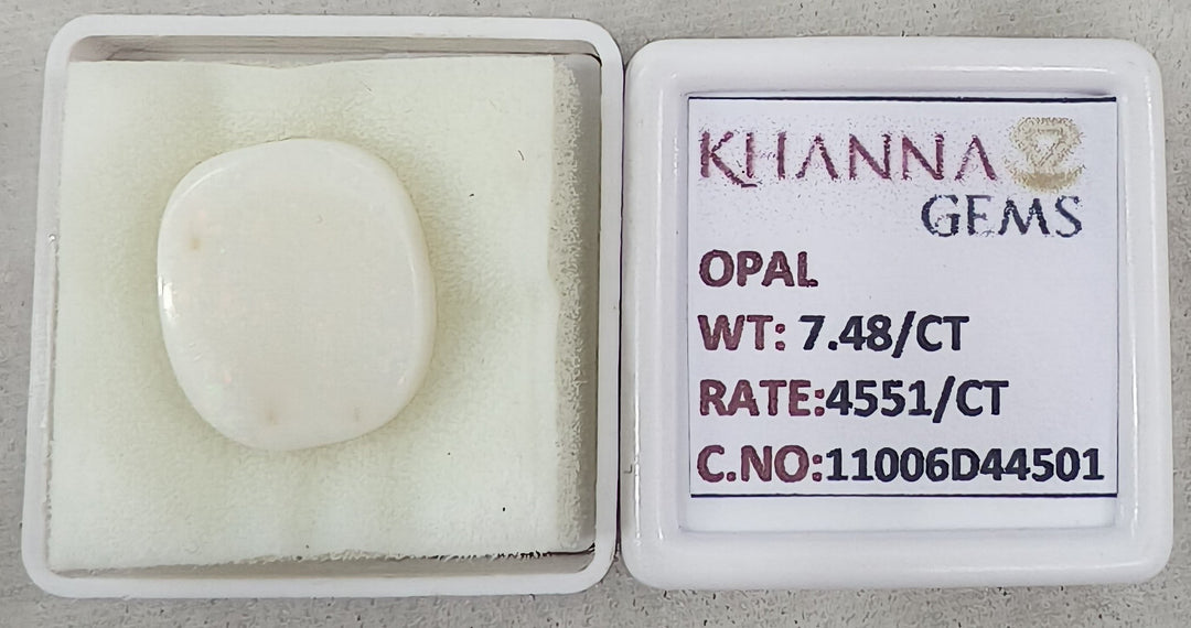 7.48/CT Natural Opal with Govt. Lab Certificate-11006D44501