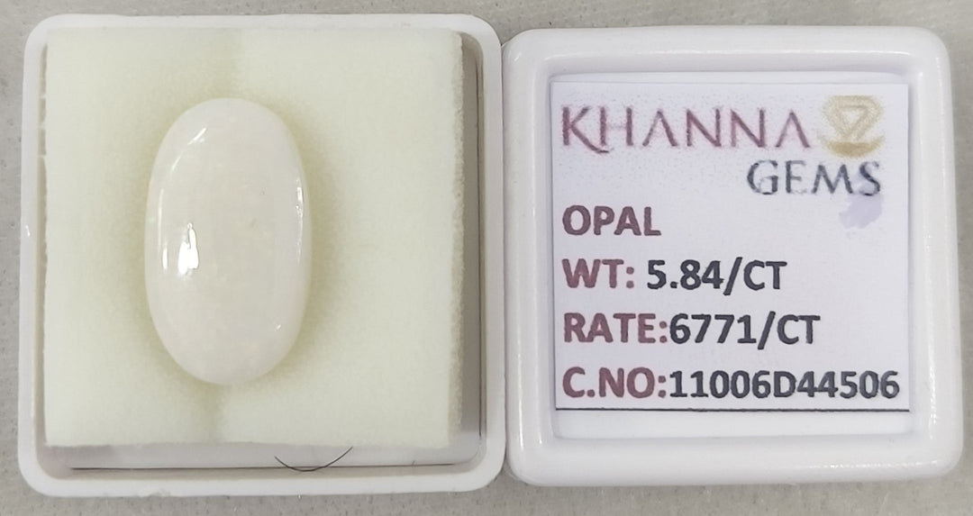 5.84/CT Natural Opal with Govt. Lab Certificate-11006D44506