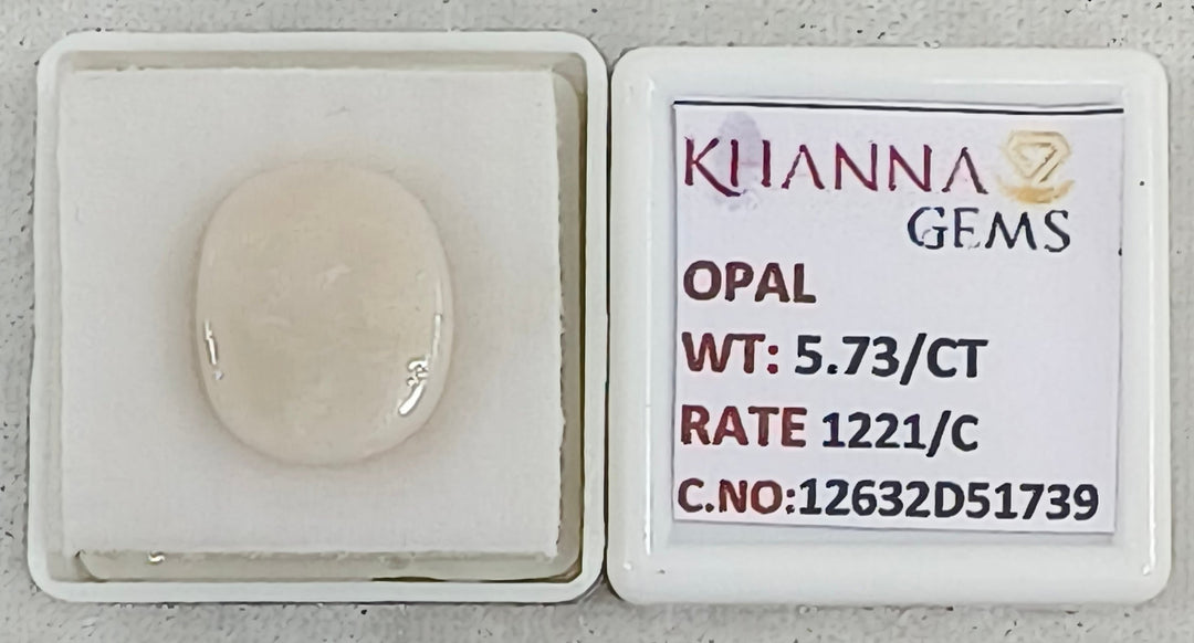 5.73/CT Natural FIRE OPAL with Govt. Lab Certificate-12632D51739