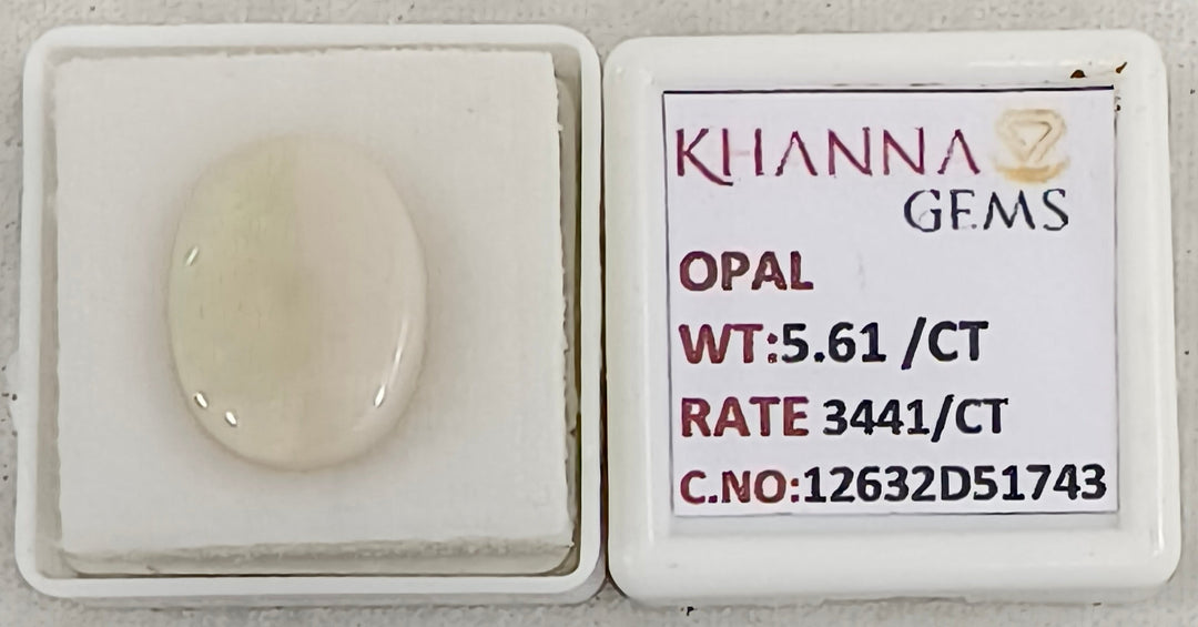 5.61/CT Natural FIRE OPAL with Govt. Lab Certificate-12632D51743