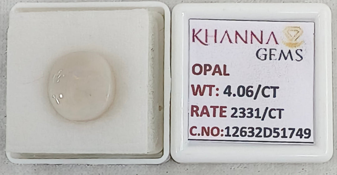 4.06/CT Natural FIRE OPAL with Govt. Lab Certificate-12632D51749
