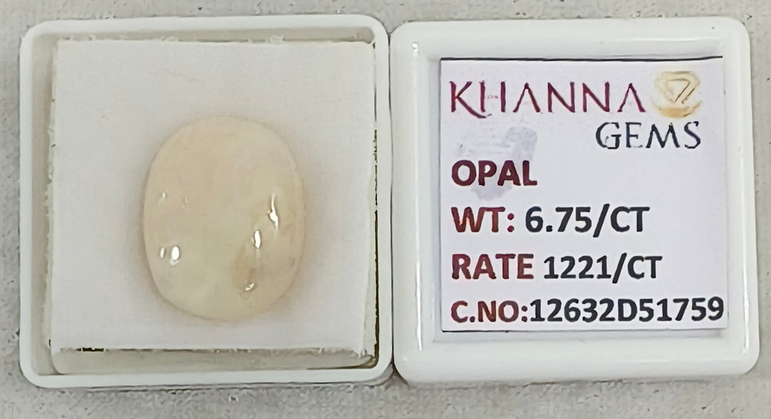 6.75/CT Natural FIRE OPAL with Govt. Lab Certificate-12632D51759