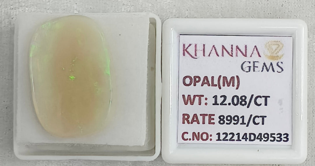12.08/CT Natural Opal with Govt. Lab Certificate-12214D49533