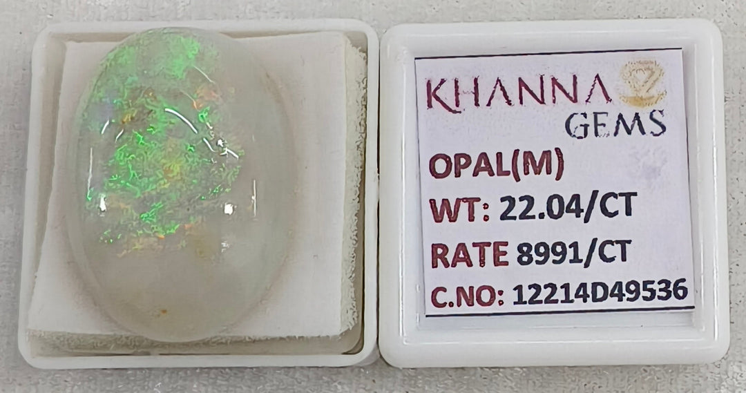 22.04/CT Natural Opal with Govt. Lab Certificate-12214D49536