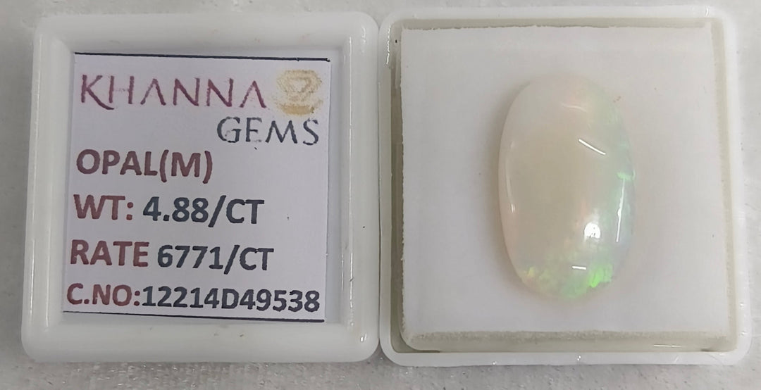 4.88/CT Natural Opal with Govt. Lab Certificate-12214D49538
