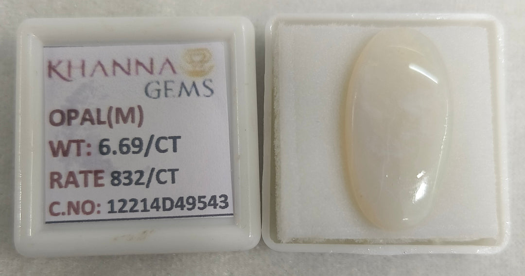 6.69/CT Natural Opal with Govt. Lab Certificate-12214D49543