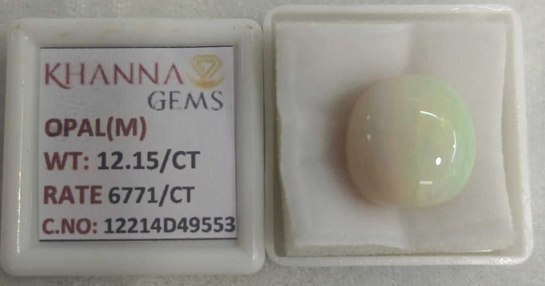 12.15/CT Natural Opal with Govt. Lab Certificate-12214D49553