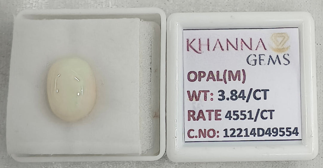 3.84/CT Natural Opal with Govt. Lab Certificate-12214D49554