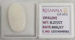 Load image into Gallery viewer, 8.27/CT Natural Opal with Govt. Lab Certificate-12214D49561
