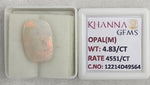 Load image into Gallery viewer, 4.83/CT Natural FIRE OPAL with Govt. Lab Certificate-12214D49564