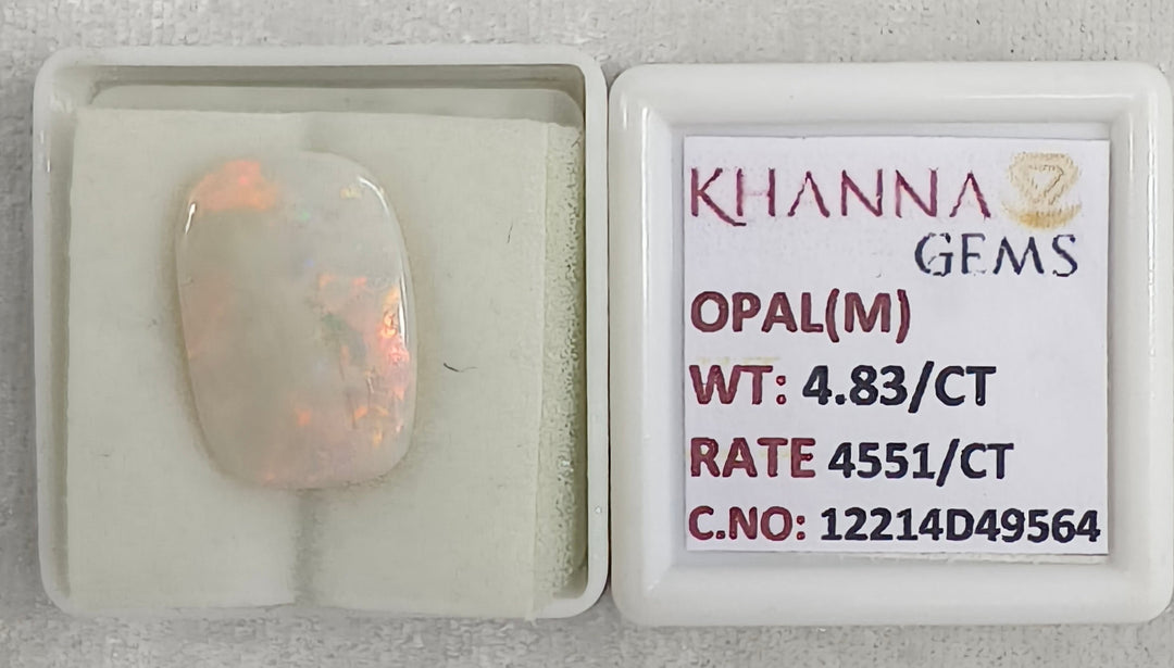 4.83/CT Natural FIRE OPAL with Govt. Lab Certificate-12214D49564