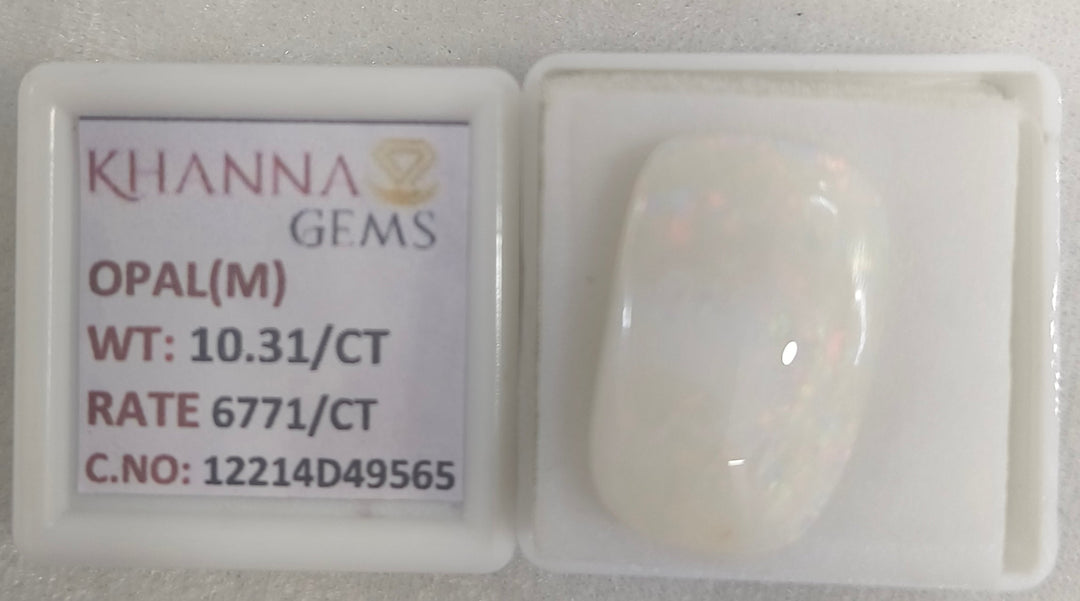 10.31/CT Natural FIRE OPAL with Govt. Lab Certificate-12214D49565