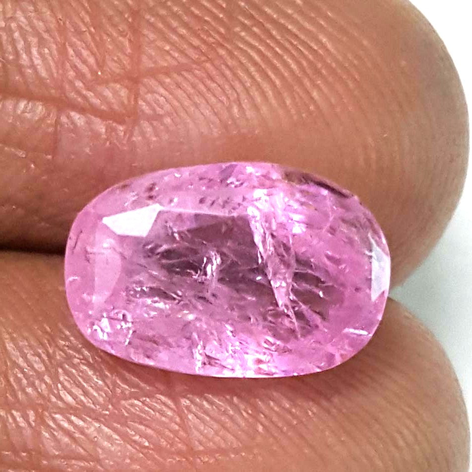 4.54/CT Natural Pink Sapphire with Govt Lab Certificate-(89910)