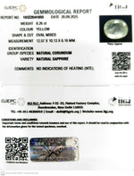 Load image into Gallery viewer, 8.26/CT Natural Yellow Sapphire With Govt Lab Certificate (12210)
