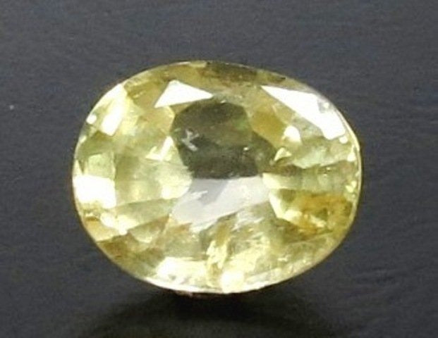 3.13/CT Natural Yellow Sapphire With Govt Lab Certificate (45510)