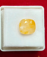 Load image into Gallery viewer, 5.48/CT Natural Yellow Sapphire With Govt Lab Certificate
