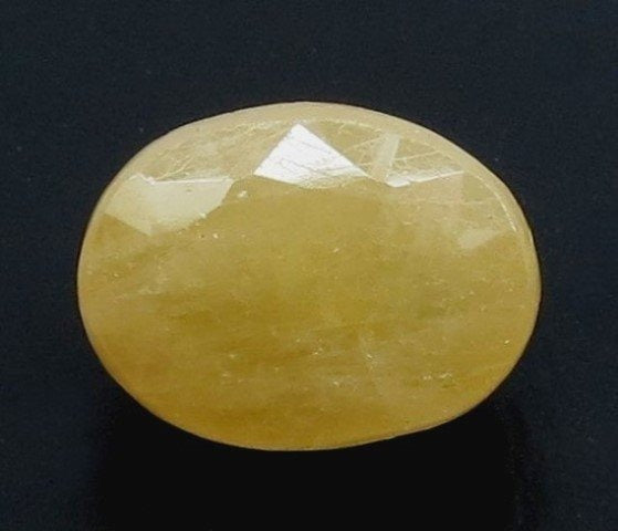 6.58/CT Natural Yellow Sapphire With Govt Lab Certificate