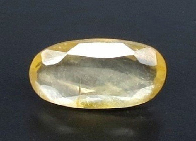5.82/CT Natural Yellow Sapphire With Govt Lab Certificate