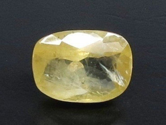 5.72/CT Natural Yellow Sapphire With Govt Lab Certificate