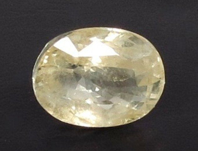 6.75/CT Natural Yellow Sapphire With Govt Lab Certificate