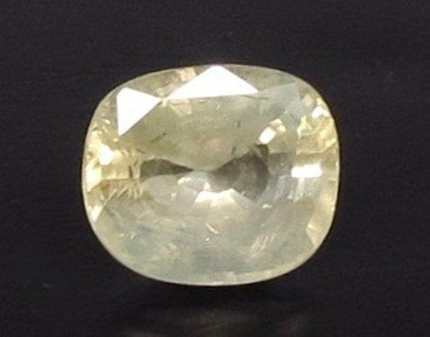6.56/CT Natural Yellow Sapphire With Govt Lab Certificate