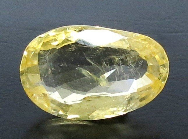 4.53/CT Natural Yellow Sapphire With Govt Lab Certificate (34410)