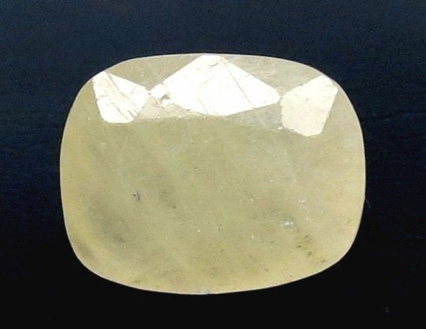 7.60/CT Natural Yellow Sapphire With Govt Lab Certificate (4551)