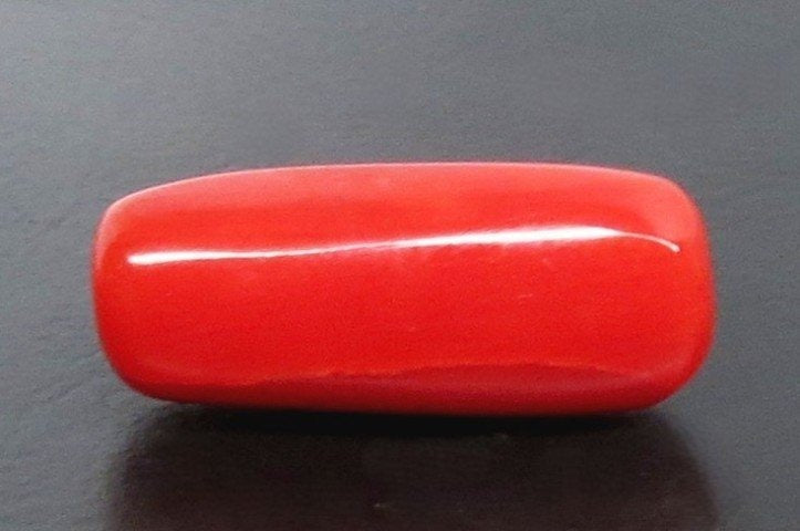 5.75/CT Natural Red Coral With Govt. Lab Certificate-10833D43744
