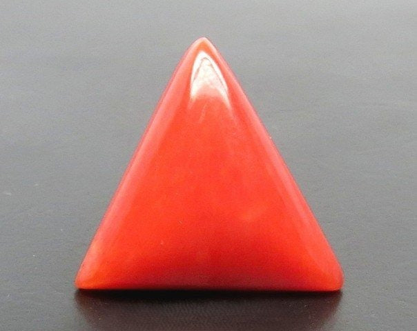 Triangular red stone