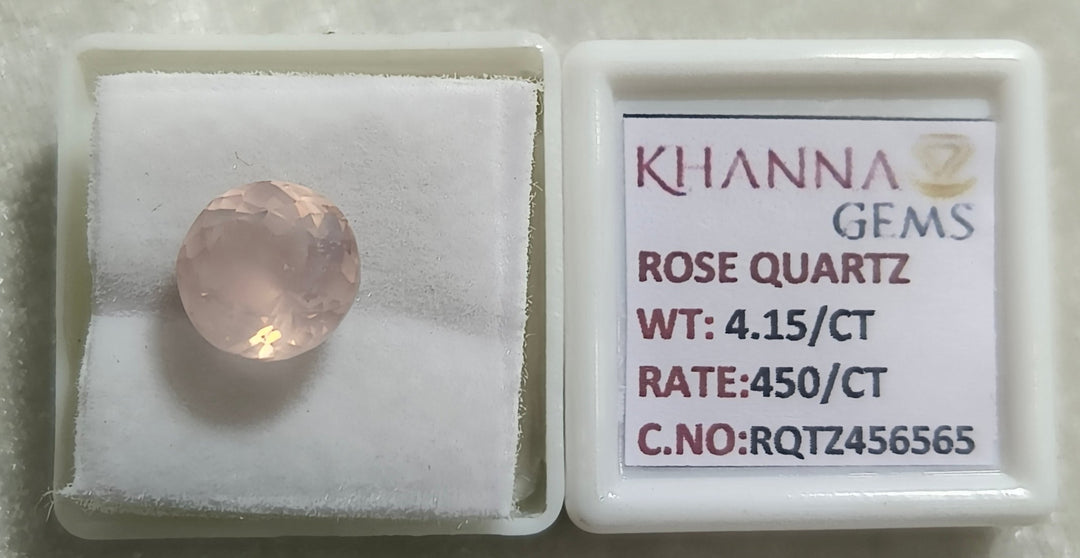 4.15/CT Healing Rose Quartz Stone with Govt. Lab Certificate-456565