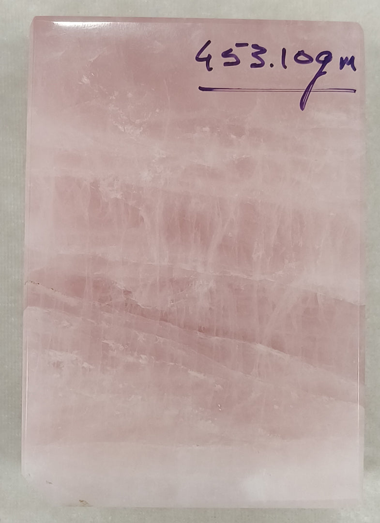 453.10/GM NATURAL ROSE QUARTZ BRICK