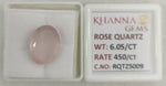 Load image into Gallery viewer, 6.05/CT Healing Rose Quartz Stone with Govt. Lab Certificate-RQTZ5009
