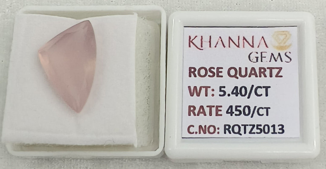 5.40/CT Healing Rose Quartz Stone with Govt. Lab Certificate-RQTZ5013