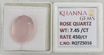 Load image into Gallery viewer, 7.45/CT Healing Rose Quartz Stone with Govt. Lab Certificate-RQTZ5016