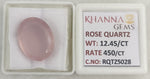 Load image into Gallery viewer, 12.45/CT Healing Rose Quartz Stone with Govt. Lab Certificate-RQTZ5028