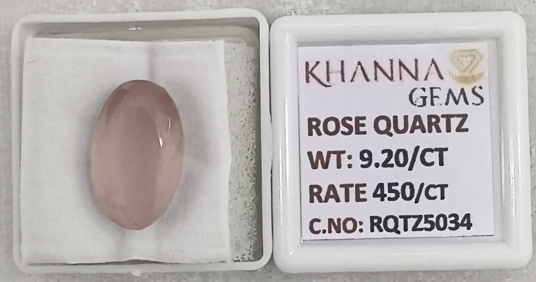 9.20/CT Healing Rose Quartz Stone with Govt. Lab Certificate-RQTZ5034