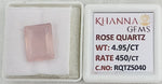Load image into Gallery viewer, 4.95/CT Healing Rose Quartz Stone with Govt. Lab Certificate-RQTZ5040