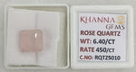 Load image into Gallery viewer, 6.40/CT Healing Rose Quartz Stone with Govt. Lab Certificate-RQTZ5010