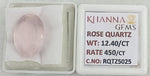 Load image into Gallery viewer, 12.40/CT Healing Rose Quartz Stone with Govt. Lab Certificate-RQTZ5025