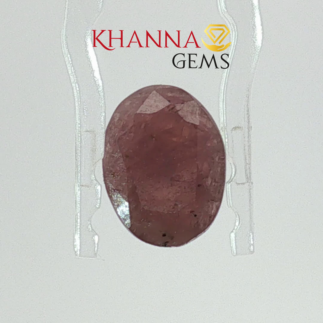 4.93/CT Natural Ruby Stone with Govt. Lab Certificate-12927D53228