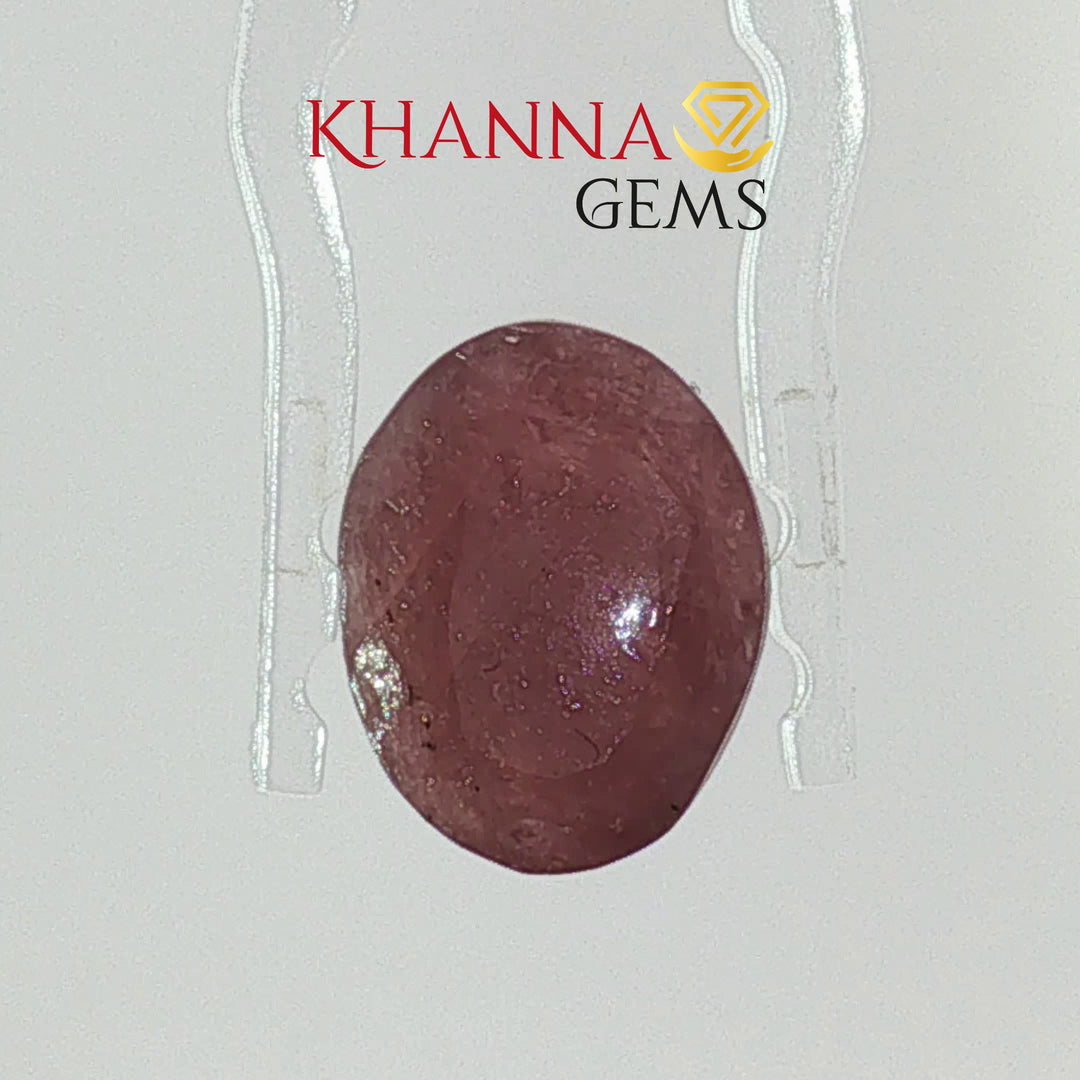 5.67/CT Natural Ruby Stone with Govt. Lab Certificate-12927D53235
