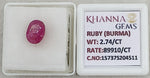 Load image into Gallery viewer, 2.74/CT Natural Old Burma Ruby with IIGJ Govt. Lab Certificate-15737S204511