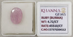 Load image into Gallery viewer, 4.72/CT Natural Old Burma Ruby with IIGJ Govt. Lab Certificate-15737S204512